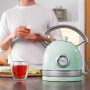 Cecotec ThermoSense 420 Green Kettle 1.8 Litre Capacity 2200W Temperature Display 360º Base Stainless Steel Vintage Style Green