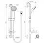 Ideal Standard Ceratherm Idealrain Soft Rokas Dušas Komplekts (B9412AA)