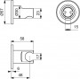 Ideal Standard Ceratherm Dušas Galvas Turētājs (BC806AA)