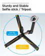 Spigen S570w Selfie Stick Magsafe Tripod with Bluetooth Black