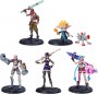 League of Legends - 10 cm Action Figures Pack of 5 (Vi, Caitlyn, Ekko, Heimerdinger and Exclusive Jinx) Each with Accessories and Display Base (6062218)