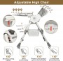 LINELUCK Baby 6-in-1 High Chair with Baby Lounger and Baby Rocking Chair