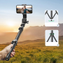 Ugreen LP680 selfie stick with stand and Bluetooth remote control 1.8m Black