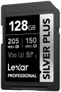 Lexar SDXC Professional SILVER Plus 1066x UHS-I/U3/A2/4K R205/W150 (V30) 128GB (LSDSIPL128G-BNNNG)