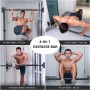 Sportneer pull up bar load capacity up to 200kg, horizontal bar without screws 75-94cm extendable, door bar with 16.5x4.5cm PVC Mats