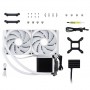 TRYX PANORAMA ARGB 280 All-in-One Liquid Cooling, 3D-AMOLED Display - 280mm, White (L-P280A-AS2M-G0W)