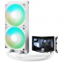 TRYX PANORAMA ARGB 240 All-in-One Liquid Cooling, 3D-AMOLED Display - 240mm, White (L-P240A-AS2M-G0W)