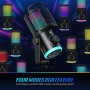 FIFINE AmpliGame AM6 Wired Microphone with RGB Lighting USB