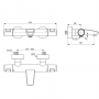 Ideal Standard Ceratherm T25 Termostata Vannas un Dušas Maisītājs (A7544XG)