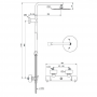 Ideal Standard Ceratherm T125 Dušas Sistēma (A7589XG)