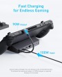 Anker Charging Station for Steam Deck/ROG Ally USB-C Hub with HDMI 4K@60Hz Ethernet 1Gbps 2 USB-A Ports and 1 USB-C Port (A83S1)