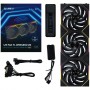 Lian Li UNI FAN TL Wireless Fans, ARGB, PWM, 3-Pack – 120 mm, Black (12TL1W3B)