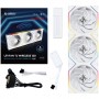 Lian Li UNI FAN TL Wireless Fans, ARGB, PWM, 3-Pack – Reverse Blade, 120 mm, White (12RTL1W3W)