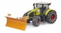 Bruder Claas Axion 950 with snow chains and plow blade (03018)