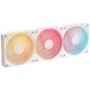 Corsair iCUE Link LX120-R, PWM fan, RGB - 3-pack, 120mm, White (CO-9051054-WW)