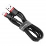 Baseus Cafule USB Lightning Cable 2.4A 1m Red+Black (CALKLF-B19)