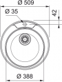 Franke Rondo ROX 610-39 Izlietne (101.0714.971)