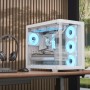 AeroCool P500C PC Case, Midi Tower, ATX, Tempered Glass - White (ACCM-PN01043.21)