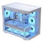 AeroCool P500C PC Case, Midi Tower, ATX, Tempered Glass - White (ACCM-PN01043.21)