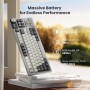 ROYAL KLUDGE S85 White Night, Cloud Switch, US