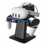 Kiwi Design RGB Vertical Stand Meta Officially Co-Branded Kiwi Design QC03 for Meta Quest 3/Quest 2/Quest PRO Black