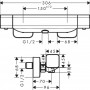 Hansgrohe Ecostat Element Bath thermostat for Exposed Installation Termostāts Hroms (15773000)