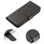 Hurtel Magnet Case elegant bookcase type case with kickstand for iPhone 13 black