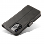 Hurtel Magnet Case elegant bookcase type case with kickstand for iPhone 13 black