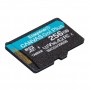 Kingston Technology 256GB microSDXC Canvas Go Plus Gen4 200R A2 U3 Single Pack w/o ADP