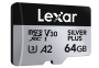 Lexar microSDXC Silver Plus 1066x UHS-I/U3/A2/4K R205/W100 (V30) 64GB (LMSSIPL064G-BNANG)