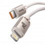 Baseus Crystal Shine cable USB-C to Lightning 20W 1.2m Pink (CAJY001304)
