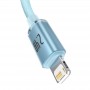 Baseus Crystal Shine cable USB to Lightning 2.4A 2m Blue (CAJY001203)