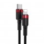 Baseus Cafule Cable Type-C to Lightning PD 18W 1m Red+Black (CATLKLF-91)