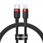Baseus Cafule Cable Type-C to Lightning PD 18W 1m Red+Black (CATLKLF-91)