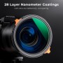 K&F Concept 77mm ND4-64 (2-6 Stop) Variable ND Filter and CPL Circular Polarizing Filter 2 in 1, 28 Layers Coated Nano-Xcel Series (KF01.1917)