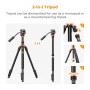 K&F Concept K234A7 Video Tripod with FH-03 Head