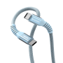 Verbatim Sync & Charge USB‑C to USB‑C 60 W Magnetic Cable – 120 cm Blue