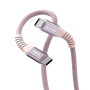 Verbatim Sync & Charge USB‑C to USB‑C 100 W Magnetic Cable – 120 cm Pink