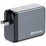 Verbatim GaN Charger 200 W 4‑Port 3×USB‑C/1×USB‑A