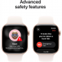 Apple Watch Series 11 GPS 46mm Rose Gold Aluminium Case with Light Blush Sport Band - S/M (MEV64ET/A)