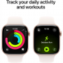 Apple Watch Series 11 GPS 46mm Rose Gold Aluminium Case with Light Blush Sport Band - S/M (MEV64ET/A)