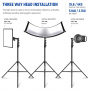 Neewer ST-400AC 400 cm 25-30-35-40 mm Air Cushion Light Stand