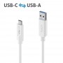 PureLink USB C to USB A cable 31 Gen 2 3A 10G iSeries white 1m (IS2610-010)
