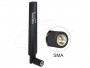 Delock Antenna LTE SMA Plug 1 - 4 dBi omnidirectional with tilt joint black (88451)