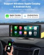 VEVOR 9003D Wireless CarPlay Android Auto Portable Radio 10-inch