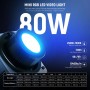 NEEWER HB80C 80W RGBWW Mini COB LED Video Light PD Fast Charger Kit SKU: 66606474