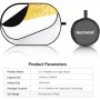 NEEWER 5 in 1 Portable Lighting Reflector/Diffuser Kit 100x150CM SKU: 66600165
