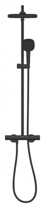 Grohe Tempesta 250 Cube Dušas Sistēma ar Termostatu un Rokas Dušu Matēts Melns (266892431)