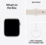 Apple Watch SE 3 GPS 40mm Starlight Aluminium Case with Starlight Sport Band - M/L (MEH54ET/A)