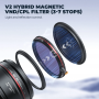 Freewell 82 mm V2 Magnetic Hybrid VND/CPL 3-7 Stops Filter